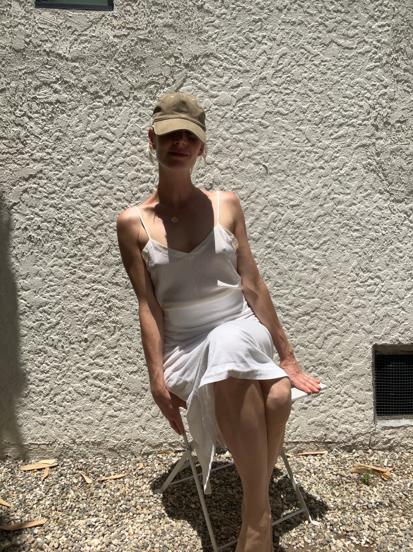 Cream Silk Top